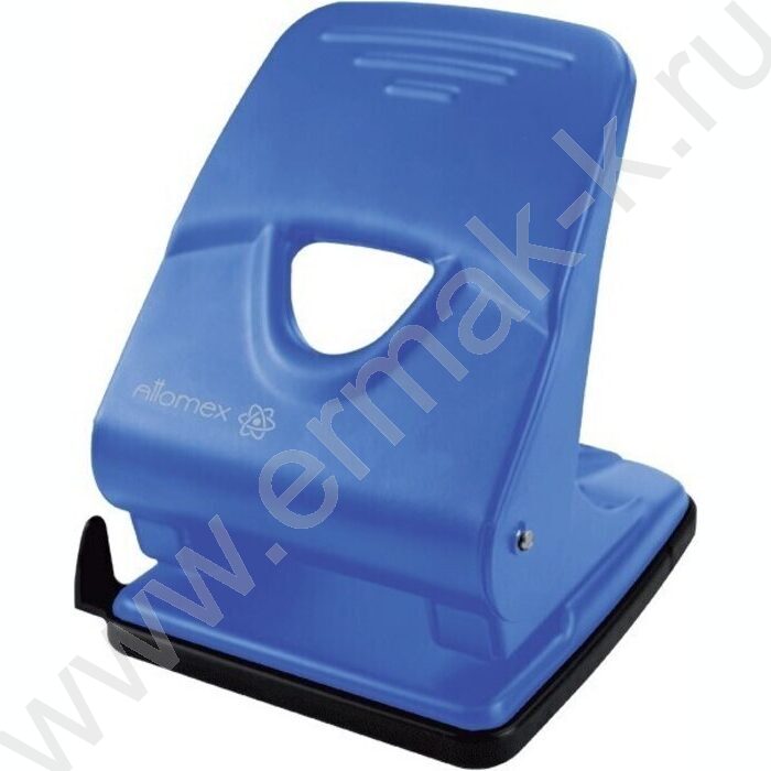 Дырокол  45л метал /линейка/ синий | Фото 1