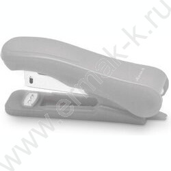 Степлер №10  18л пластик серый усиленный /встроен метал.антистеплер/ | Фото 1