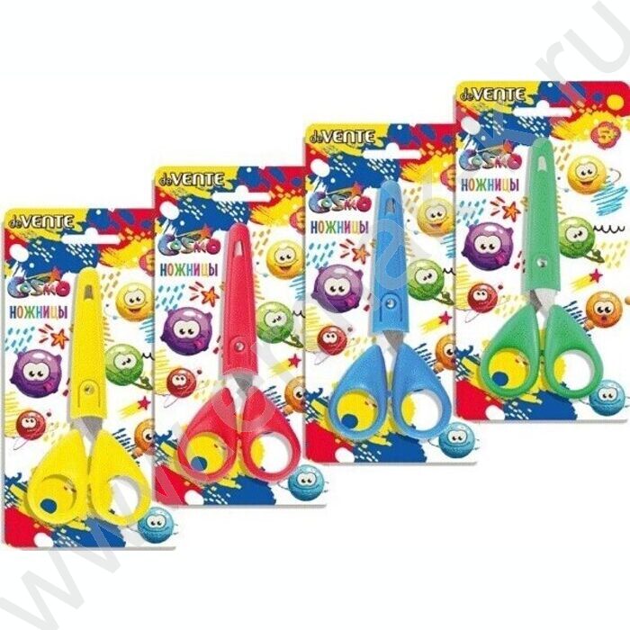 Ножницы 13см детские Cosmo пл.кольца, с защитным футляром | Фото 5