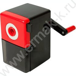 Точилка механическая 1 отверстие 7*11*10см /с контейнером /в пластиковой коробке красная | Фото 1