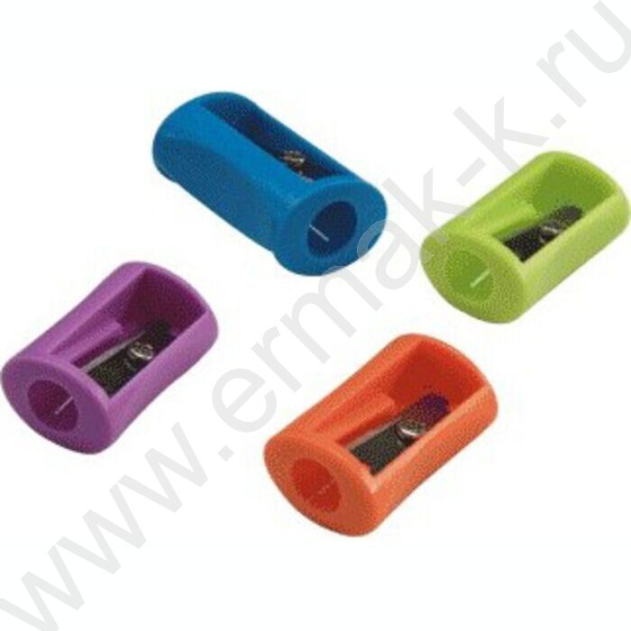 Точилка 1отв. пластик ассорти в пластиковой тубе  | Фото 3