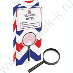 Лупа  40мм 5кратное увеличение в картонной коробке с блистерным подвесом | Фото 2