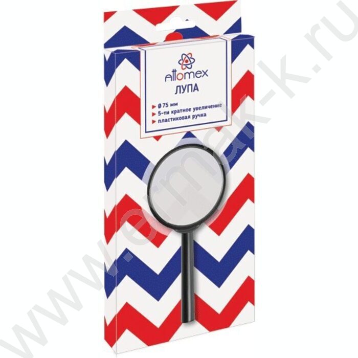 Лупа  75мм 5кратное увеличение в картонной коробке с блистерным подвесом | Фото 2