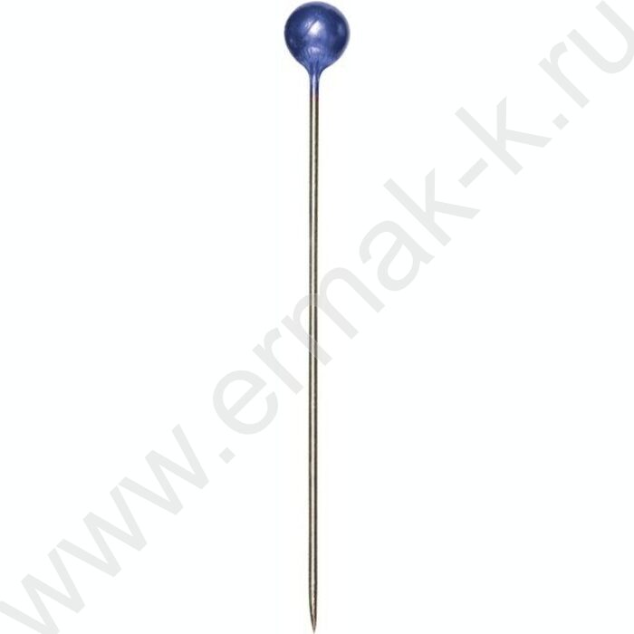 Булавки офисные  38мм/100шт с пластиковой цв.шляпкой | Фото 3