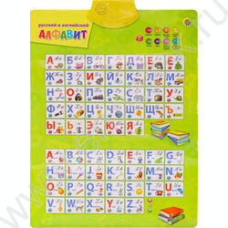 Игра Обучающая "Звуковой плакат.Русский и английский алфавит" | Фото 2