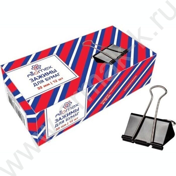 Зажим 32мм чёрный /140л | Фото 1