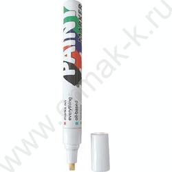 Маркер-краска /белый/ 4мм косой | Фото 1