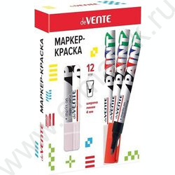 Маркер-краска /белый/ 4мм косой | Фото 2