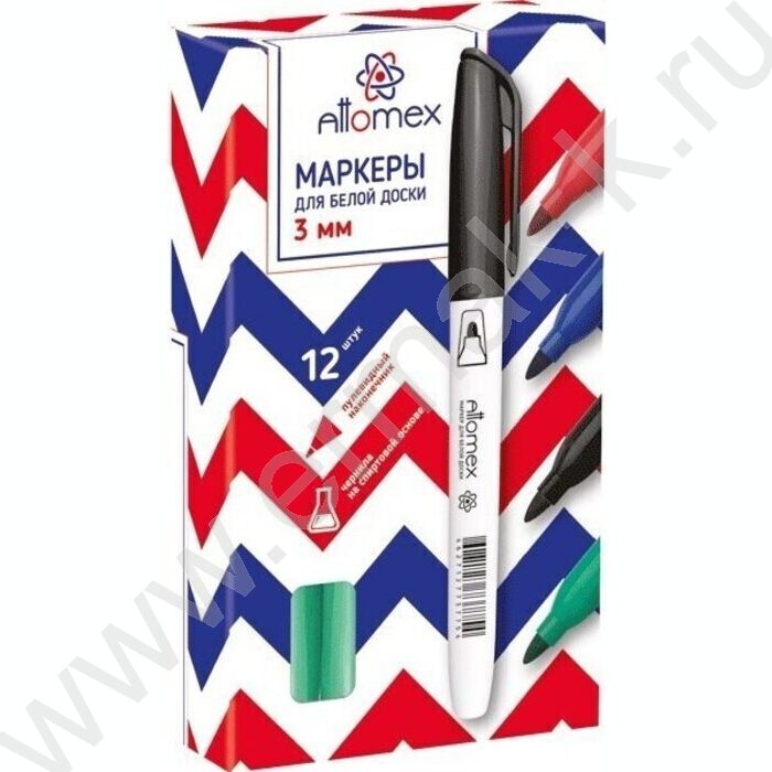 Маркер д/маркерных досок /зеленый/ 4мм круг | Фото 2
