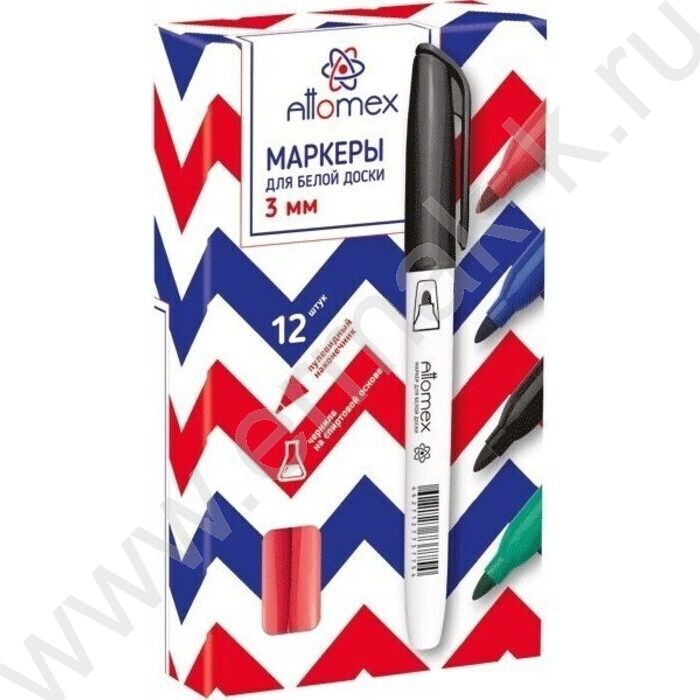 Маркер д/маркерных досок /красный/ 4мм круг | Фото 2