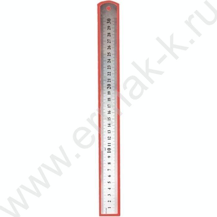 Линейка метал.  15см /0,5мм в пластиковом чехле | Фото 2