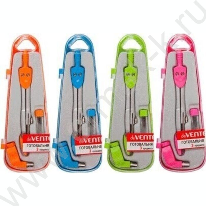 Готовальня  3предм с защитой острия /ассорти | Фото 1