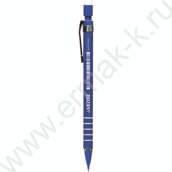 Карандаш механический 0,7мм НВ с ластиком прорез.корпус,метал.клип,ассорти корпус | Фото 2