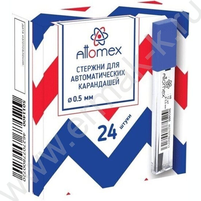 Грифель ч/гр 0,5мм HB 12шт в пл.боксе | Фото 2