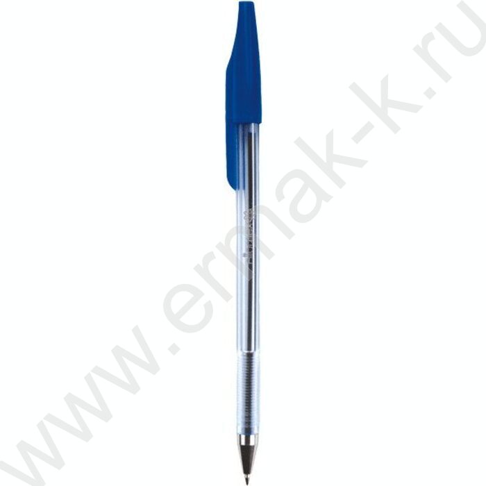 Ручка шар 0,7мм синяя/пр.корпус,металл.наконечник | Фото 1