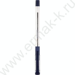 Ручка шар на масл.основе 0,7мм синяя/игла,прозр.корпус,метал.наконечник,резиновый держатель,ульт | Фото 2