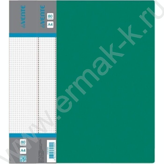 Папка  80 файлов Daily зелёная, сменная этикетка | Фото 1