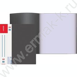 Папка  80 файлов Daily черная, сменная этикетка | Фото 2