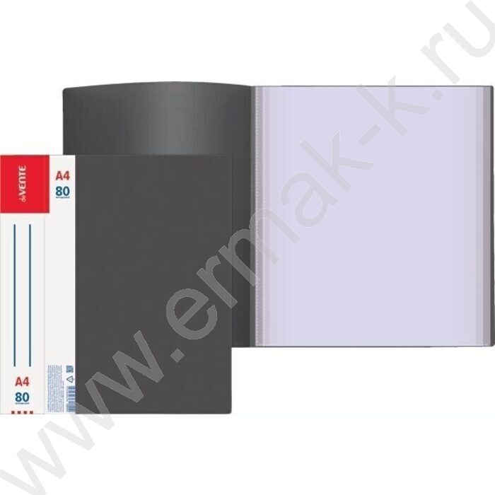 Папка  80 файлов Daily черная, сменная этикетка | Фото 2