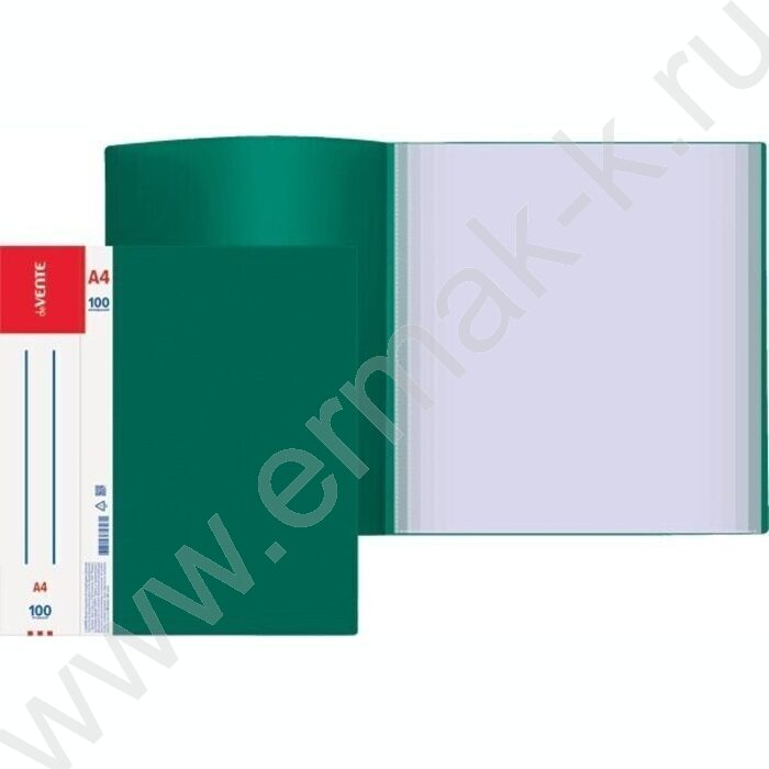 Папка 100 файлов Daily зелёная, сменная этикетка | Фото 2