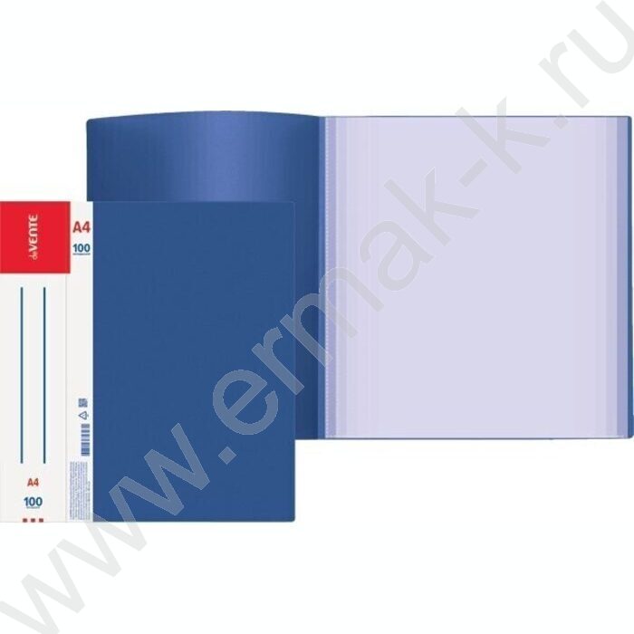 Папка 100 файлов Daily синяя, сменная этикетка | Фото 2