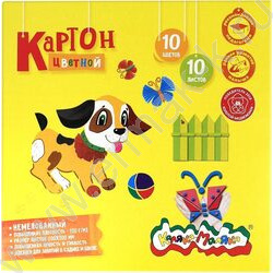 Картон цв. А5 10л/10цв Каляка Маляка | Фото 1