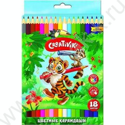 Карандаши  18цв /шестигранные, дерево/ | Фото 1