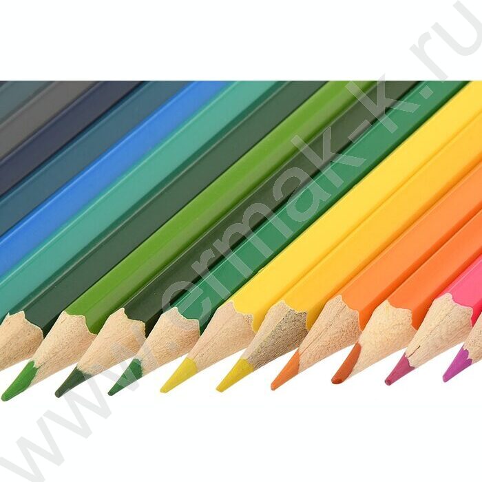 Карандаши  24цв /шестигранные, дерево/ | Фото 9