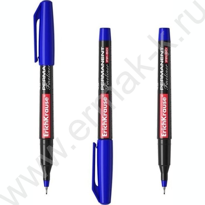 Маркер перм. линер /синий/ 0,6мм FP-50  | Фото 1