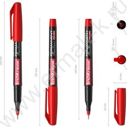 Маркер перм. линер /красный/ 0,6мм FP-50   | Фото 4