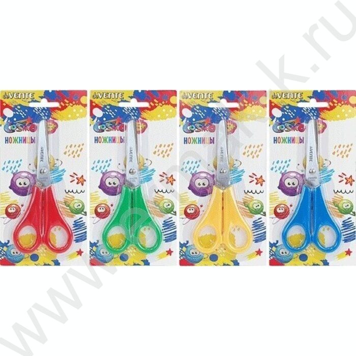 Ножницы 13см детские Cosmo пл.кольца блистер | Фото 3