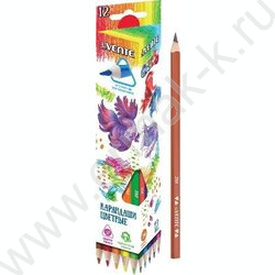 Карандаши  12цв Trio /трехгранные/ d грифеля-2,8мм трехгранная к/кор | Фото 1