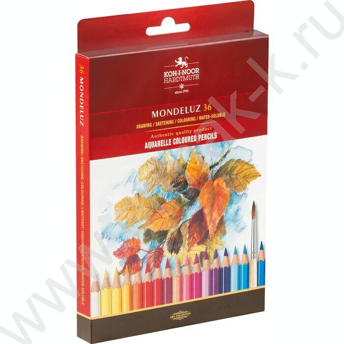 Карандаши акварельные 36цв Mondeluz европодвес (KIN 3719) | Фото 2