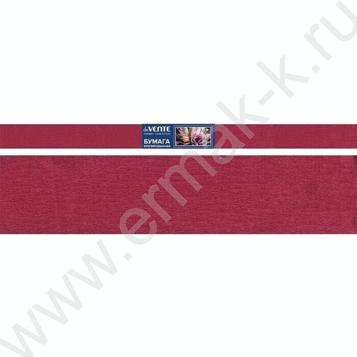 Бумага креповая 50*250см Бордовый 32г/м2 | Фото 1