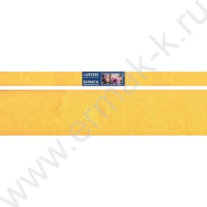 Бумага креповая 50*250см Желтый 32г/м2 | Фото 1