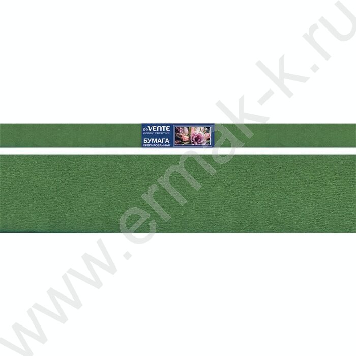 Бумага креповая 50*250см Зеленый 32г/м2 | Фото 1