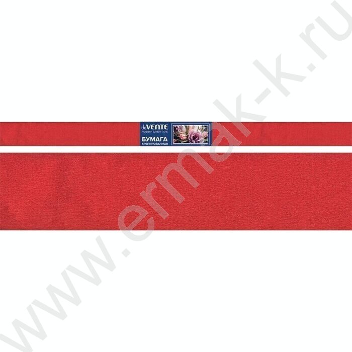 Бумага креповая 50*250см Красный 32г/м2 | Фото 1