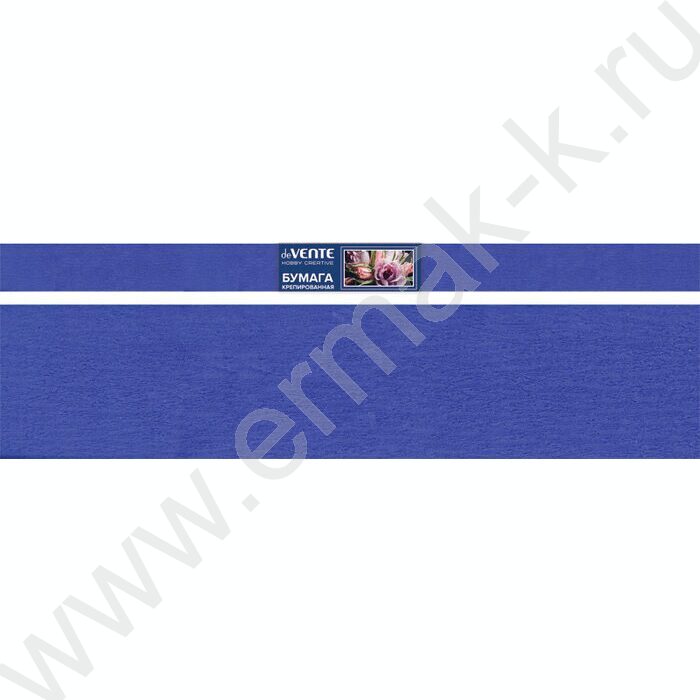 Бумага креповая 50*250см Синий 32г/м2 | Фото 1
