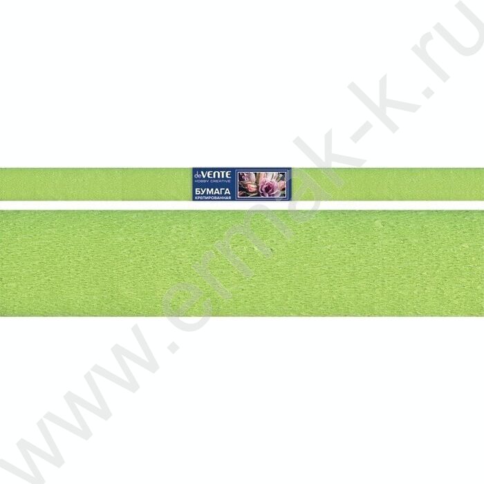 Бумага креповая 50*250см Травянисто-зеленый 32г/м2 | Фото 1