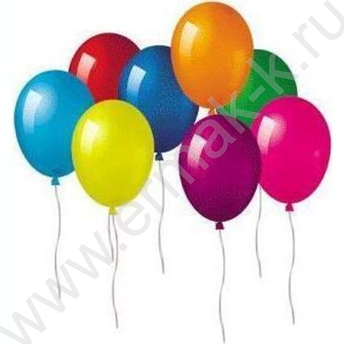 Шар воздушный Стандартные цвета ассорти 25см | Фото 2