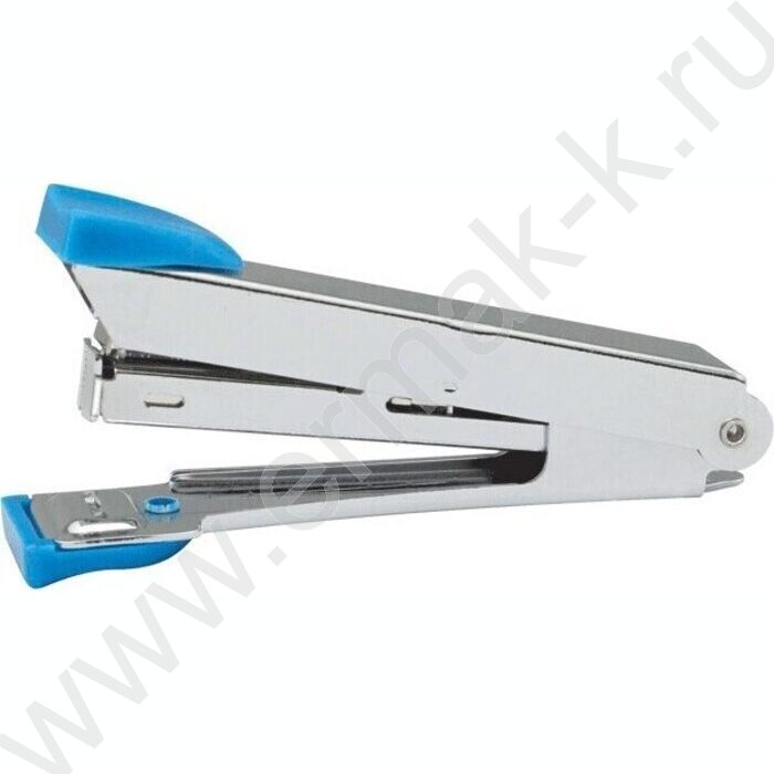 Степлер №10  15л метал синий /встроен антистеплер/ | Фото 1