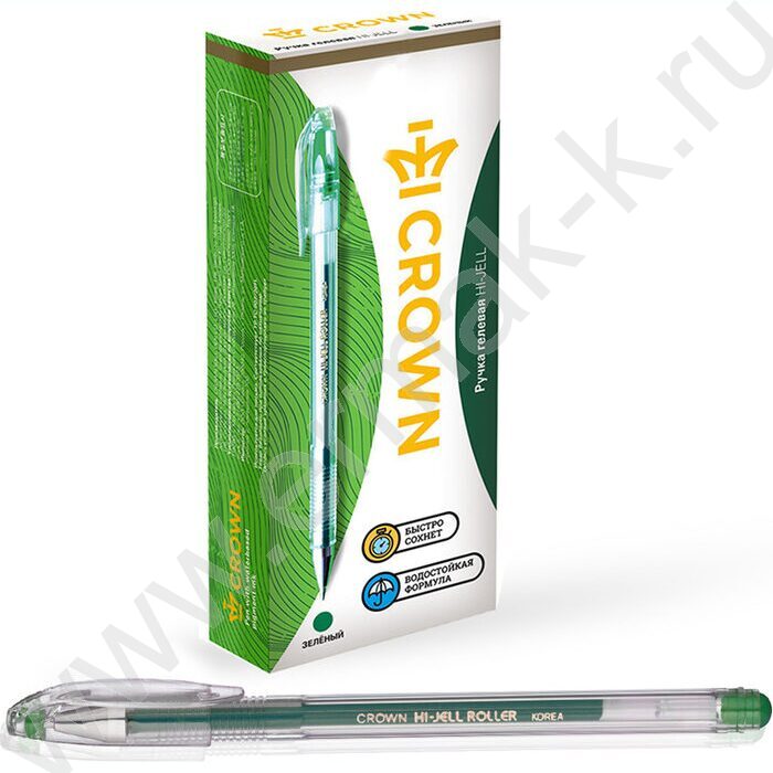 Ручка гелевая зеленая 0,5мм "Hi-Jell" | Фото 2