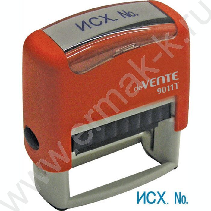 Штамп автомат 9011T "Исх. №" №06 пластик 38*14мм /блистер | Фото 1