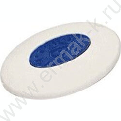 Ластик белый синтетический каучук 51*35*12мм /овальный/ dust-free, с пластикомым держателем | Фото 1