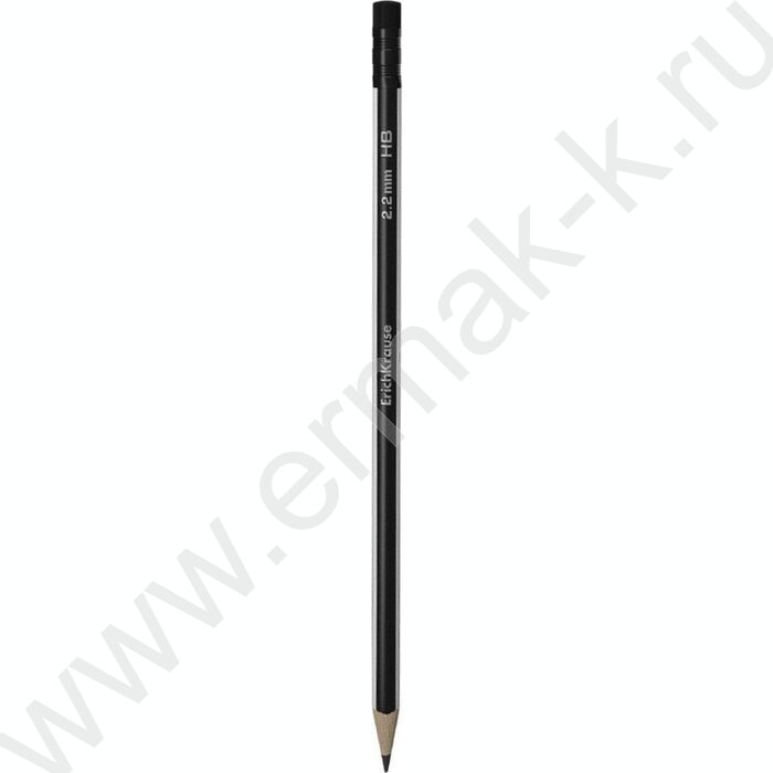 Карандаш ч/гр с ластиком HB Megapolis /трехгранный /европодвес  | Фото 1