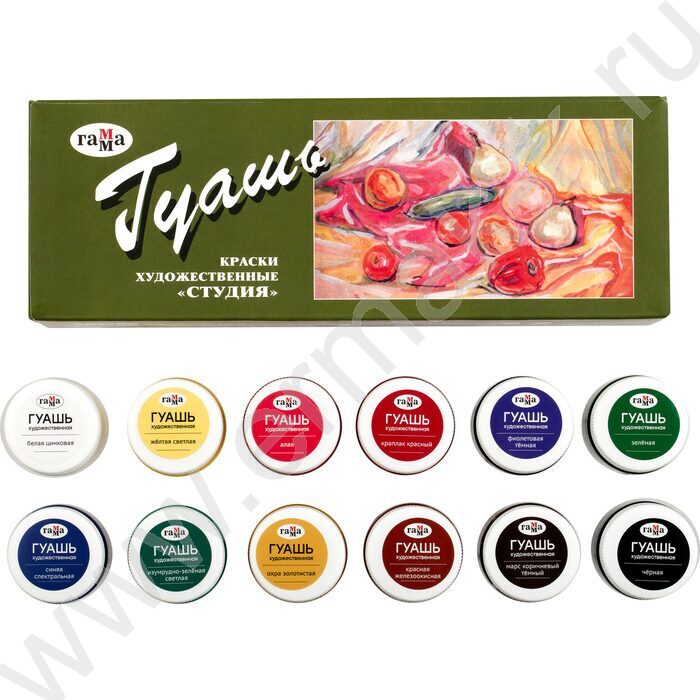 Гуашь худ 12цв  40мл "Студия"  /мороз | Фото 4
