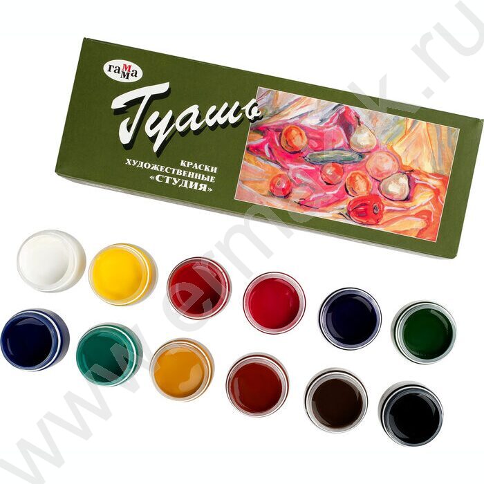 Гуашь худ 12цв  40мл "Студия"  /мороз | Фото 6