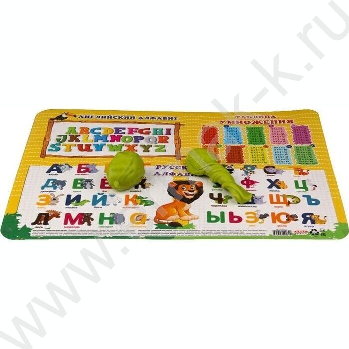 Накладка на стол для лепки А3 Алфавит и таблица умножения | Фото 2