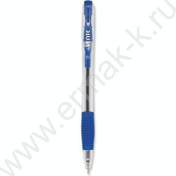 Ручка шар авт 0,7мм Incanto синяя/игла, прозр.корпус, синий резиновый держатель | Фото 1
