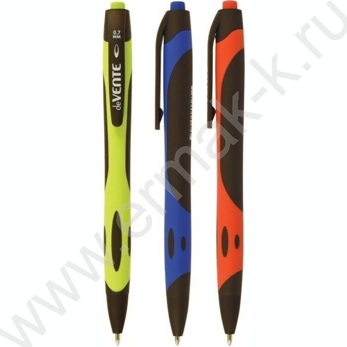 Ручка шар авт 0,7мм синяя /цветной корпус с покрытием Soft Touch, ультра гладкое письмо | Фото 1